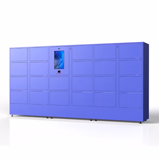 Maßgeschneiderte elektronische Gepäckaufbewahrungsschließfächer aus Stahl, intelligente Paketschließfächer mit QR-Code